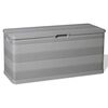 vidaXL Outdoor Storage Box | Light grey | Polypropylene | 117x45x56 cm