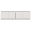 vidaXL TV Cabinet White 156x37x45 cm Solid Wood Pine