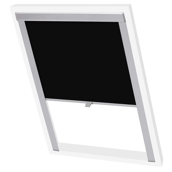 vidaXL Blackout Roller Blinds Black M04/304
