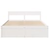 vidaXL Bed Frame without Mattress White 160x200 cm Solid Wood Pine