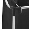 Laundry sorter with 4 bags black grey