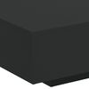vidaXL Coffee Table with LED Lights Black 85x55x31 cm