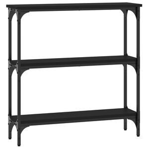 vidaXL Console Table Black 75x22.5x75 cm Engineered Wood