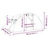 vidaXL Greenhouse with Steel Frame Green 8 m&sup2; 4x2x2 m