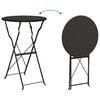 vidaXL Folding Bistro Set 3 pcs Anthracite Steel