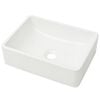 vidaXL Basin Ceramic White 41x30x12 cm