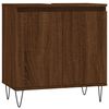 vidaXL 3 Piece Bathroom Cabinet Set Brown Oak Engineered Wood
