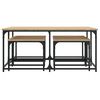 vidaXL Nesting Coffee Tables 5 pcs Sonoma Oak Engineered Wood