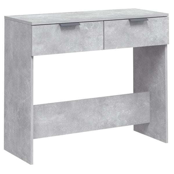 vidaXL Console Table Concrete Grey 90x36x75 cm Engineered Wood
