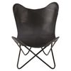 Lesli Living Butterfly Chair Buffalo 75x75x87 cm Black
