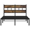 vidaXL Metal Bed Frame without Mattress Smoked Oak 120x200 cm