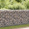 vidaXL Gabion Wall Galvanised Steel 630x30x100 cm