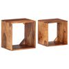 vidaXL Nesting Tables 2 pcs Solid Wood