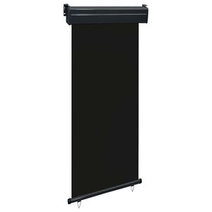 vidaXL Balcony Side Awning 85x250 cm Black
