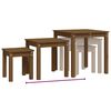 vidaXL Nesting Tables 3 pcs Honey Brown Solid Wood Pine