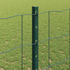 vidaXL Fence with Post Green 1.2 x 10 m Steel