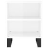 vidaXL Bedside Cabinets 2 pcs High Gloss White 40x30x50 cm Engineered Wood