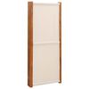 vidaXL 5-Panel Room Divider Cream White 350x180 cm