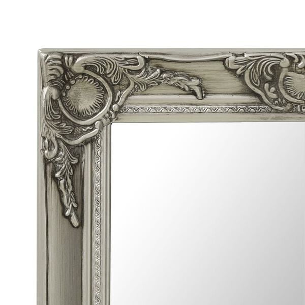 vidaXL Wall Mirror Baroque Style 50x60 cm Silver