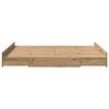 vidaXL Storage Bed Frame Artisan Oak 140 x 190 cm Engineered Wood