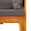 vidaXL Garden Sofa Corner with Cushions Solid Wood Acacia