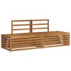 vidaXL 2 pcs Outdoor Sofa Set Solid Acacia Wood Natural