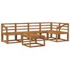 vidaXL Outdoor Sofa Set 6 pcs Natural Solid Acacia Wood