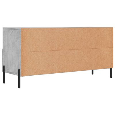 vidaXL TV Cabinet Concrete Grey 102x36x50 cm Engineered Wood