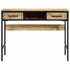 vidaXL Writing Desk with Shelf Brown 100 x 50 x 75 cm Solid Mango Wood