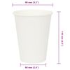 vidaXL Paper Coffee Cups 1000 pcs 12oz 300ml White