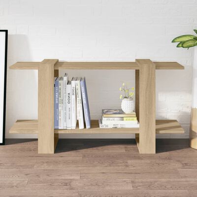 vidaXL Book Cabinet Sonoma Oak 100x30x51 cm Engineered Wood