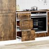 vidaXL Kitchen Base Cabinet Porto Smoked Oak Engineered Wood