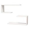 Homemania Wall Shelf Set J2 60x20x27 cm White