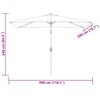 vidaXL Garden Parasol 200 x 300 cm Green Rectangular