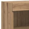 vidaXL TV Wall Cabinets Wall-mounted 4 pcs Black Oak Engineered Wood