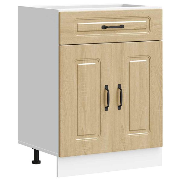 vidaXL Kitchen Base Cabinet Kalmar Sonoma Oak Engineered Wood