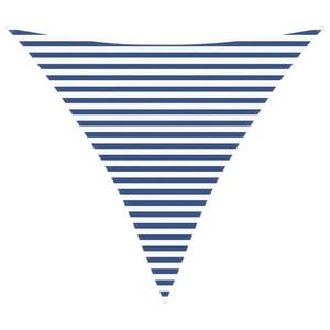 vidaXL Sun Shade Sail Blue and White 3.6 x 3.6 x 3.6 m