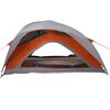 vidaXL Camping Tent 1-Person Grey and Orange Waterproof