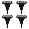 vidaXL Solar Ground Lights with Ground Spikes Outdoor 4 pcs Warm White