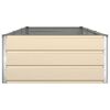 vidaXL Planter Ivory 290 x 100 x 45 cm Galvanised Steel