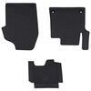 vidaXL Car Mat 3 pcs Black TPE