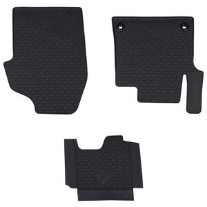 vidaXL Car Mat 3 pcs Black TPE