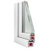 vidaXL Basement Window RISOR 80x40 cm Tilt 3 Glazing White