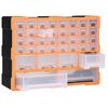 vidaXL Multi-drawer Organiser with 38 Drawers 52x16x37.5 cm