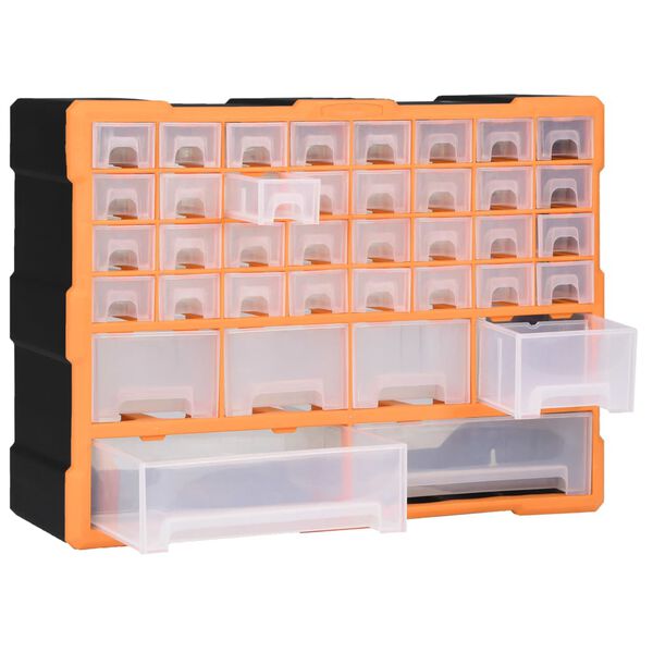 vidaXL Multi-drawer Organiser with 38 Drawers 52x16x37.5 cm