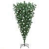 vidaXL Upside-down Artificial Pre-lit Christmas Tree with Ball Set PVC