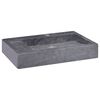 vidaXL Sink Black 58x39x10 cm Marble