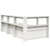 vidaXL Bookcase Bed without Mattress White 90x200cm Solid Wood Pine