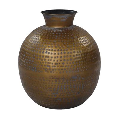 HSM Collection Vase Padua Large 40x45 cm Gold and Grey
