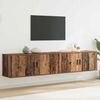 vidaXL Wall-mounted TV Cabinet Set 2 pcs Old Wood 100 x 34.5 x 40 cm